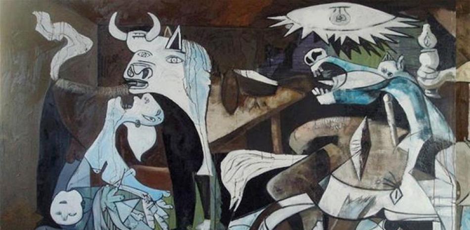 Una escultura de arena del "Guernica" de Picasso vence el festival luso FIESA.