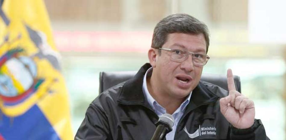 Detalle. El ministro del Interior de Ecuador, César Navas, afirmó que no conoce donde están los cuerpos del equipo de periodistas del diario el Comercio.