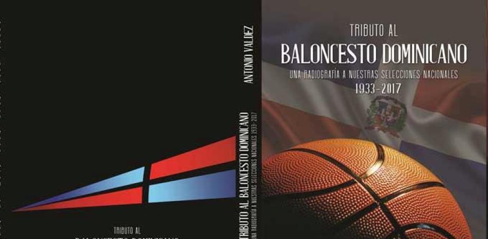 Portada del libro “Tributo al Baloncesto Dominicano” que será puesto en circulación hoy sábado.