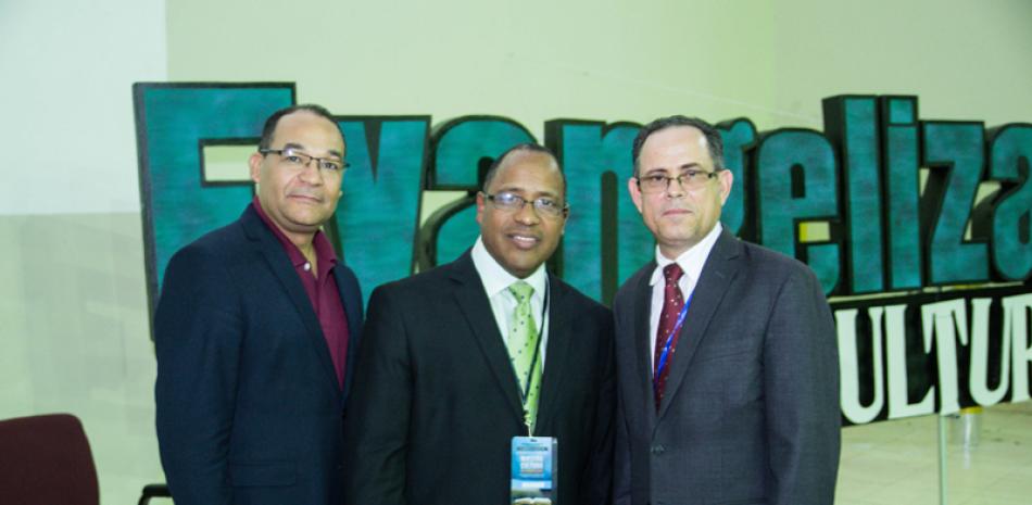 Electos. Los pastores Henry Uribe, Gerardo Bautista y Máximo Guzmán.