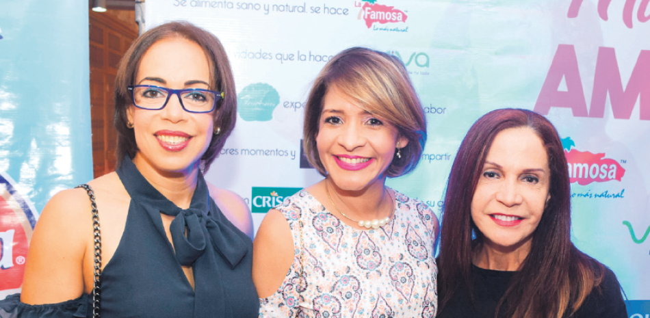 Alfonsina Díaz, Raysa Rivas y Wendy de los Santos.