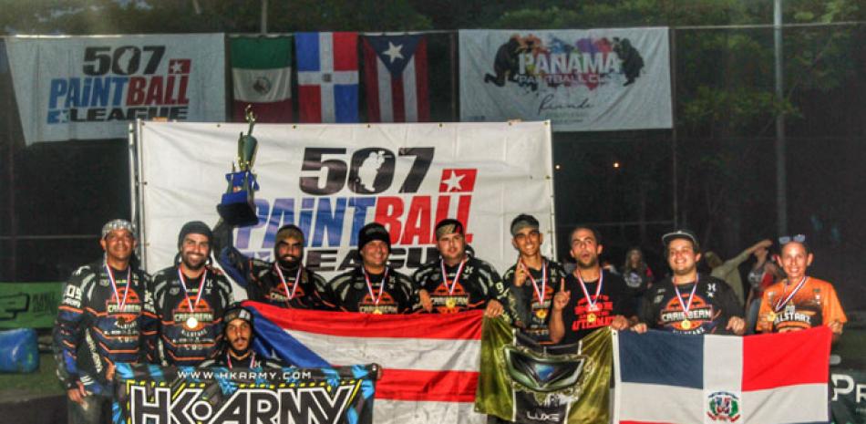 Caribbean All Starz, equipo de Paintball conformado por jugadores dominicanos y puertorriqueños, resultó ser el campeón del torneo internacional 507 de Paintball.
