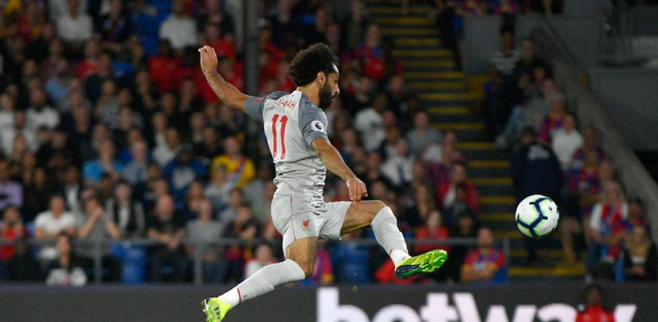 Mohamed Salah tuvo un formidable desempeño en el partido del Liverpool en la Liga Inglesa.