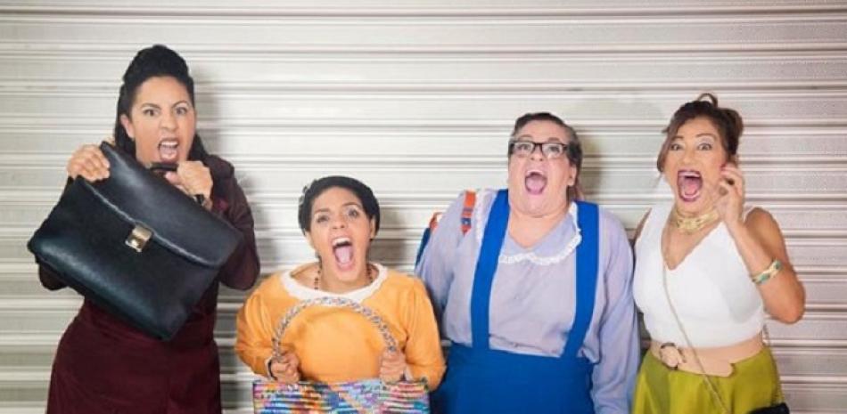 Yanela Hernández, Luvil González, Wendy Alba y Patricia Muñoz componen el elenco de “Pa’l Gritadero”.
