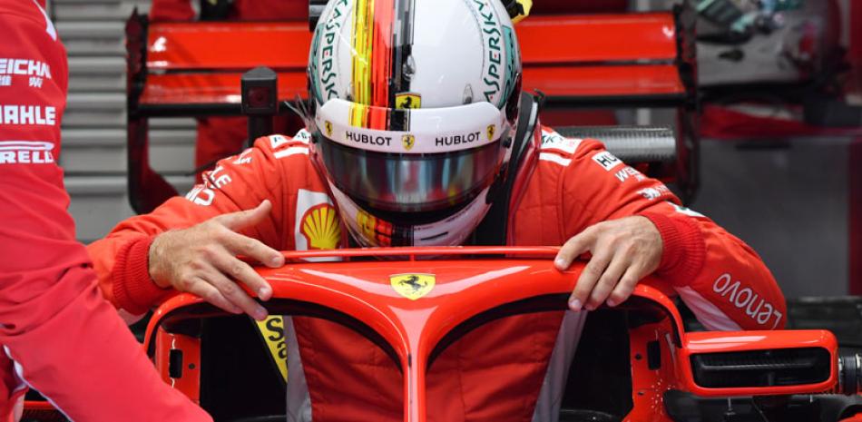 Sebastián Vettel durante un momento de las prácticas realizadas para el Gran Premio de Bélgica.
