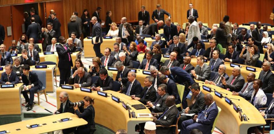 Cumbre. El presidente Danilo Medina asistió ayer al encuentro de alto nivel: “La financiación de la agenda 2030 para el Desarrollo”, convocado por el secretario general de la ONU, Antonio Guterres.
