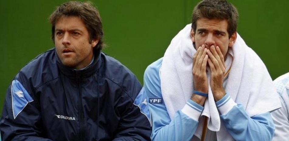 Juan Martín Del Potro y Agustín Calleri fueron compañeros en el equipo argentino de Copa Davis.