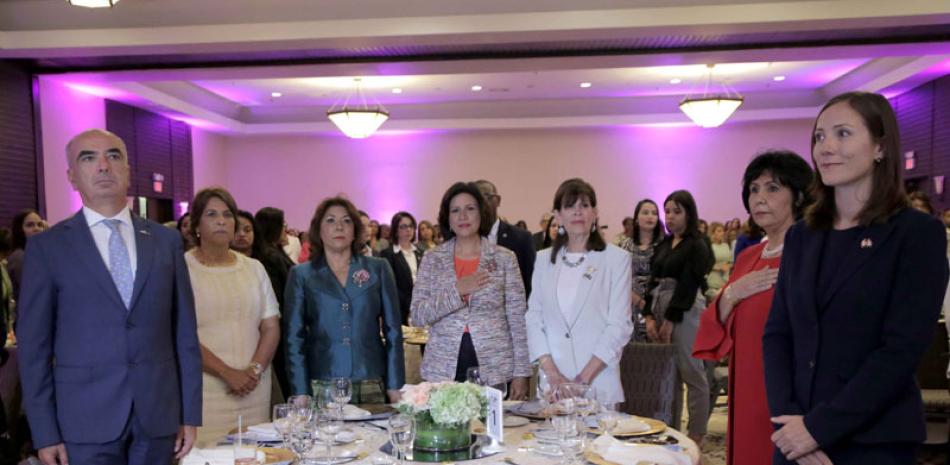 Evento. Doña Margarita Cedeño habló previo a su participación como oradora invitada al almuerzoconferencia ofrecido por la Asociación Nacional de Mujeres Empresarias, Ejecutivas y Profesionales.