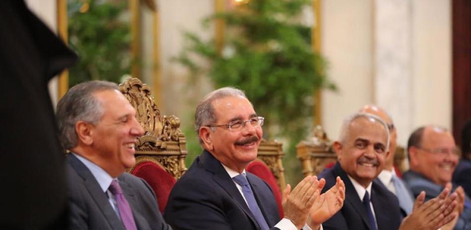Encuentro. El presidente Danilo Medina encabezó ayer en el Palacio Nacional el acto con motivo de la celebración del Día Nacional del Profesional Agropecuario.