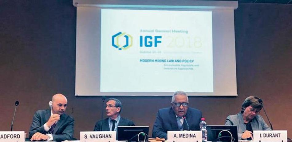 Acto. Alexander Medina preside la Asamblea del IGF, en Ginebra, Suiza.