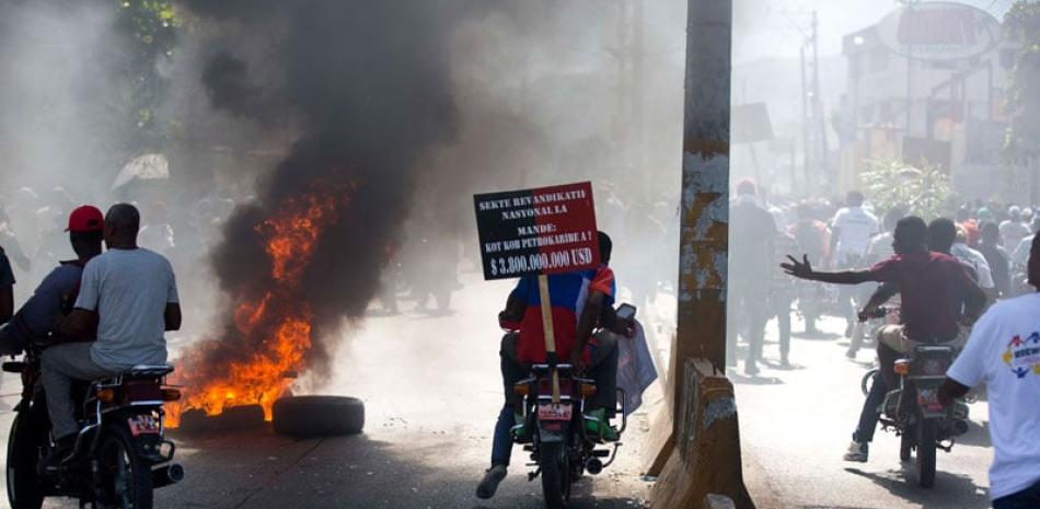 Tensión. La denominada “gran movilización anticorrupción” comprende protestas y marchas multitudinarias que se han desarrollado a lo largo del día en diferentes partes de Haití.