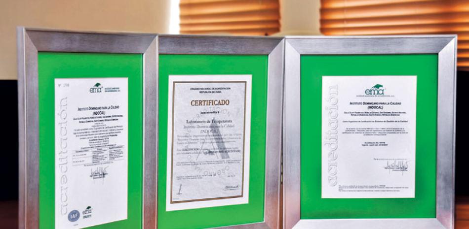 Certificaciones. Estas acreditaciones afirman las competencias técnicas del Indocal.