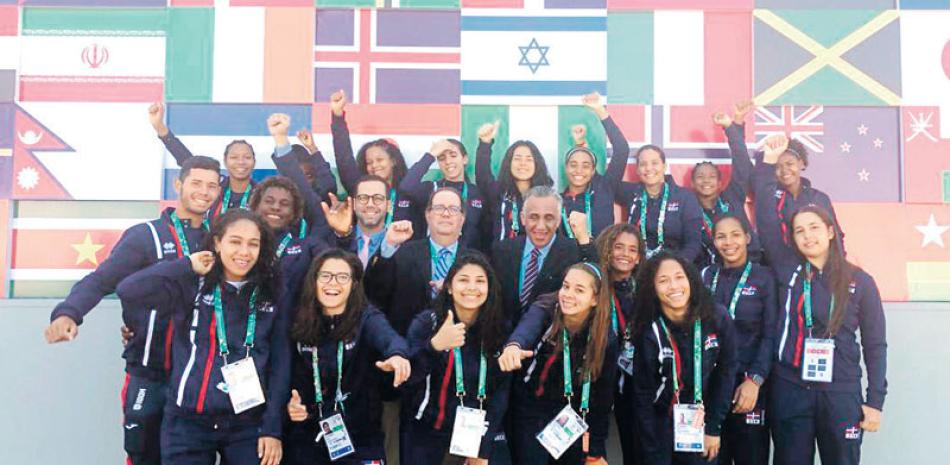 Parte de la delegación de República Dominicana que participó en los Juegos Olímpicos de la Juventud.