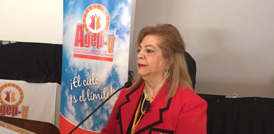 Actividad. Mildred Josefina Bergés dictó una conferencia en el auditorio del Hotel O’Higgins de Viña del Mar, en Chile.