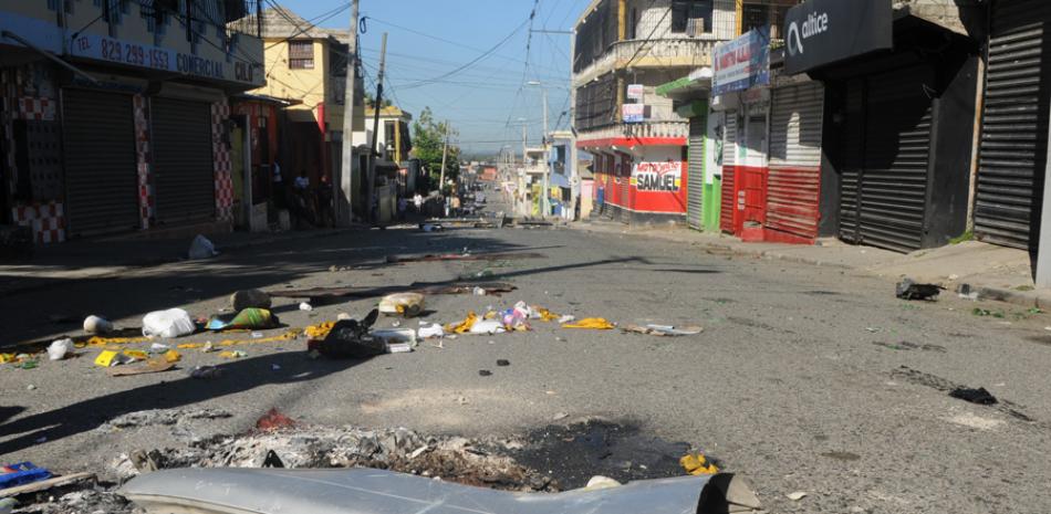 La jornada de protesta convocada por 24 horas concluye hoy a las 6:00 de la mañana. La muerte de un haitiano en San Francisco de Macorís fue desvinculada de las protestas.