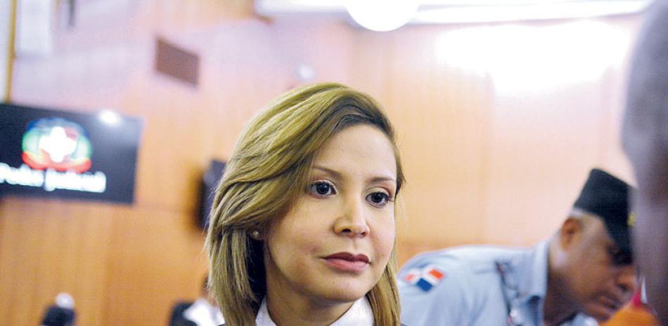 Proceso. La fiscal del Distrito Nacional Rosalba Ramos dijo que si hubiese conocido a Manuel Rivas, pues se inhibiría en el caso Yuniol.
