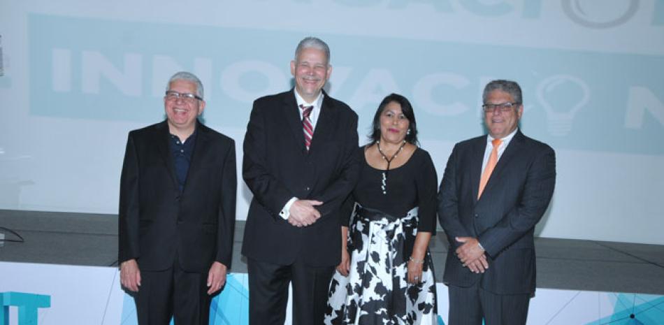Francisco Álvarez Aquino, Jorge Marte, Milagros Ureña y Brian Mandell.