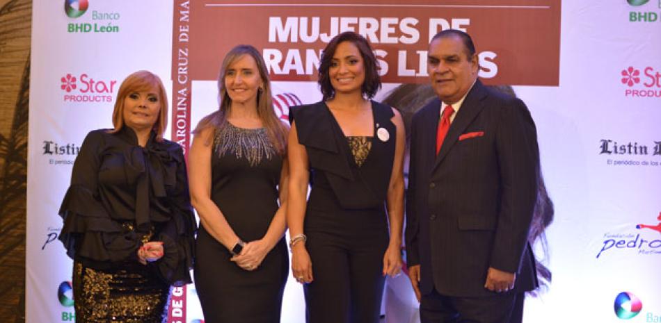 Rommy Grullón, Gabriela Marine, Carolina Cruz de Martínez y Miguel Franjul.