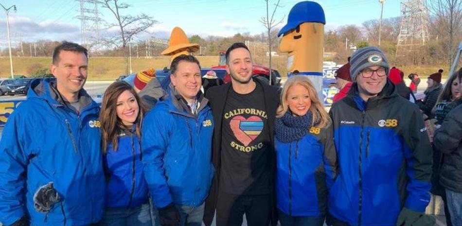 Ryan Braun junto a viejos amigos de Milwaukee en el Día de Acción de Gracias".