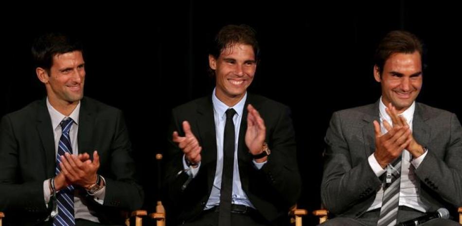 Novak Djokovic, Rafael Nadal y Roger Federer han establecido un gran dominio del tenis en los últimos 15 años.