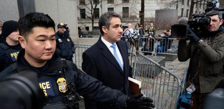 Michael Cohen. El ex abogado del presidente de EEUU, Donald Trump, cuando abandonaba el pasado 12 de diciembre el tribunal federal después de su sentencia en Nueva York.