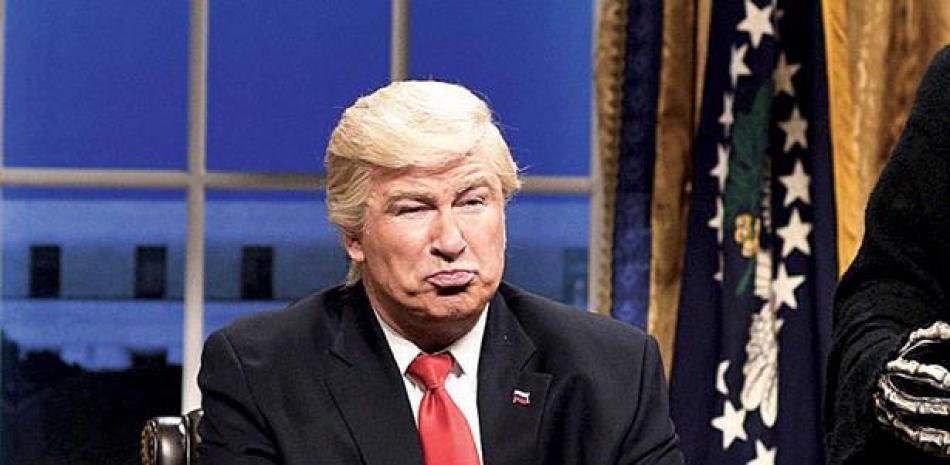 Actor. Alec Baldwin interpretando al presidente de los Estados Unidos, Donald Trump, en el programa "Saturday Night Live".