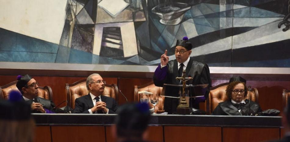 Resultados. El doctor Mariano Germán Mejia manifestó que aunque haya quejas, “en el país hay un Poder Judicial fuerte, capacitado, con mucha claridad de su rol...”.