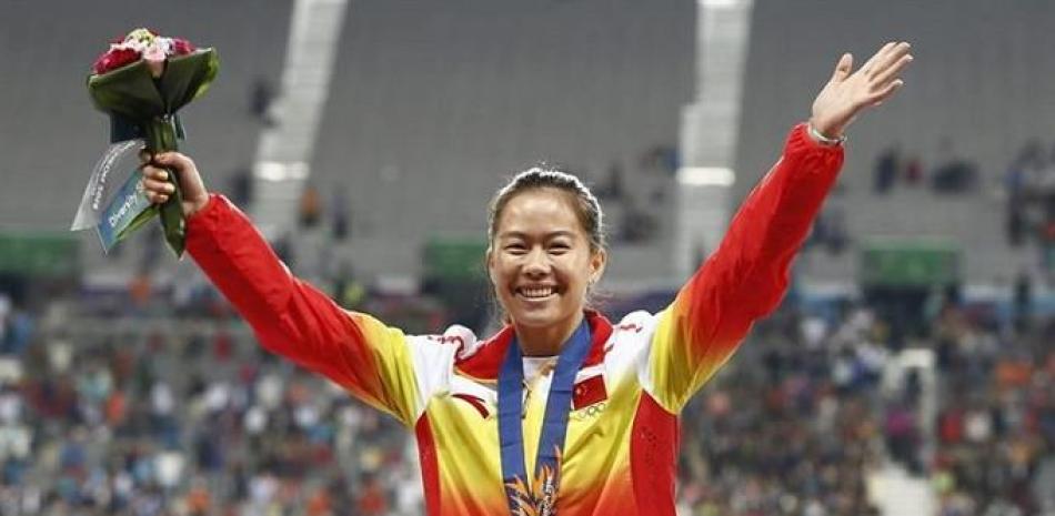 Wu ganó la prueba de 100 metros vallas en los Juegos Asiáticos de 2014 con un tiempo de 12,72 segundos.