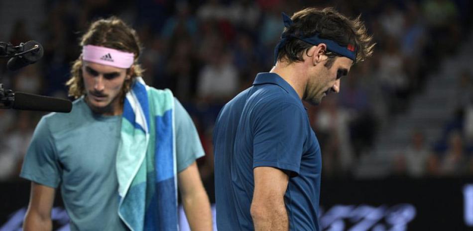 Stefanos Tsitsipas agigantó la figura de Federer, de quien dijo que es una leyenda del tenis.