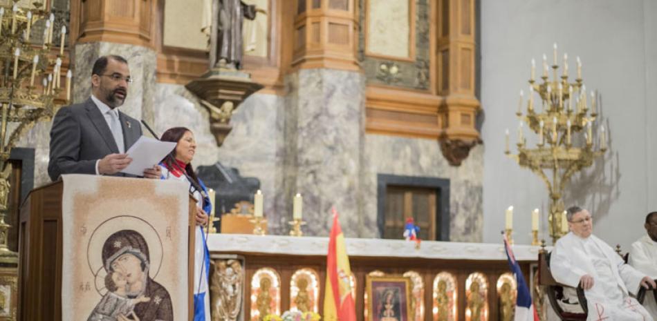 Acto. La misa en honor a la Virgen de la Altagracia se ha convertido en una tradición en Madrid, España.
