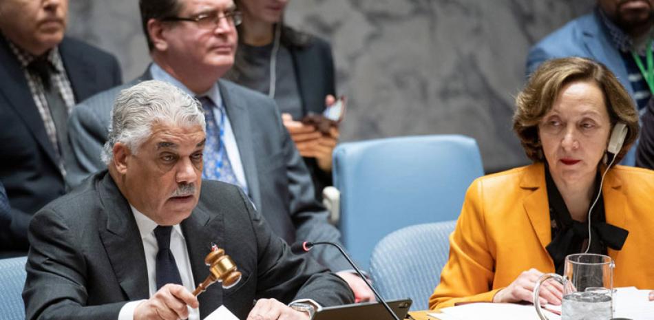 Canciller Miguel Vargas en el Consejo de Seguridad de la ONU