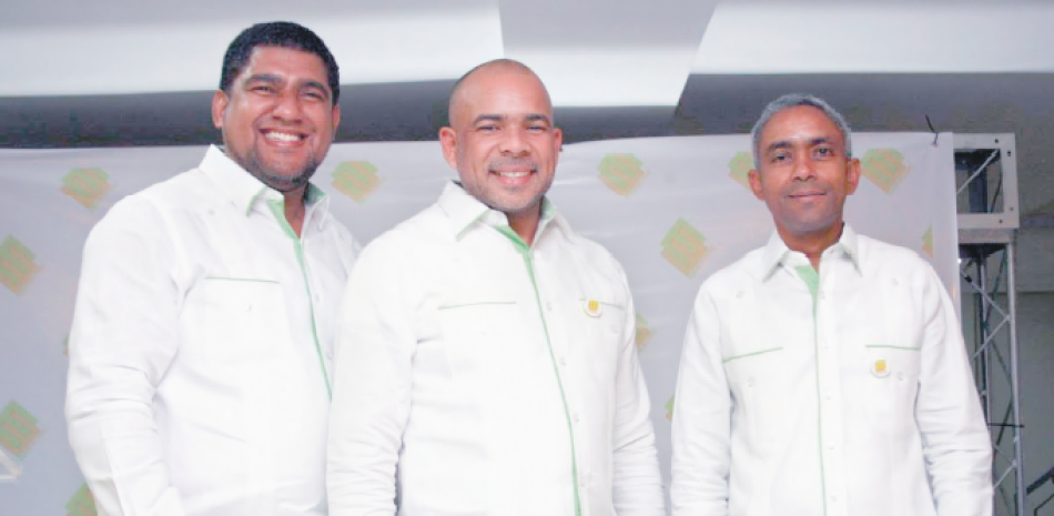 Genaro Vargas, Odelis Espinal y Osvaldo Felipe.