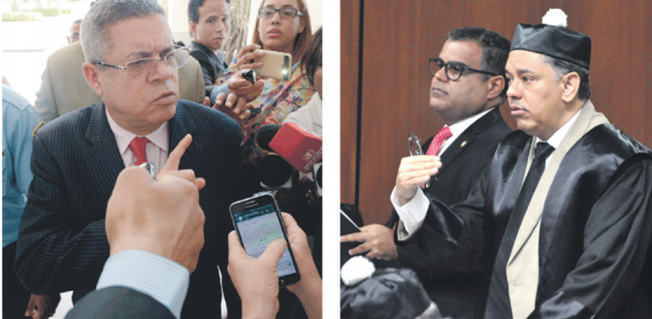 Cargos. El ministerio público presentó ayer la acusación del caso Odebrecht contra el exdirector de Inapa, Roberto Rodríguez (izquierda). y el senador Tommy Galán (derecha).