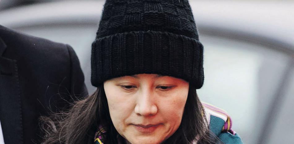 Canadá. En foto del 12 de diciembre de 2018, la directora financiera de Huawei, Meng Wanzhou, llega a la oficina de libertad condicional.