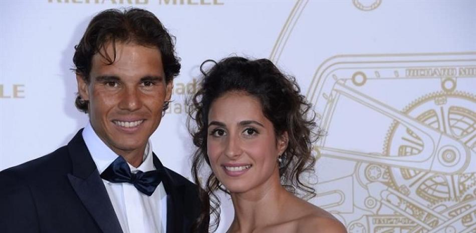 Rafael Nadal junto a su novia desde hace catorce años Francisca Perelló.