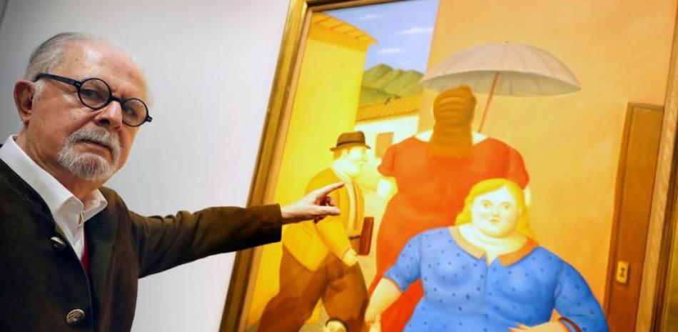 Fernando Botero, el artista latinoamericano más cotizado en todo el mundo, creador de 'el Boterismo' por el volumen que da a sus figuras, vuelve a exponer en Madrid. EFE/Javier Lizón