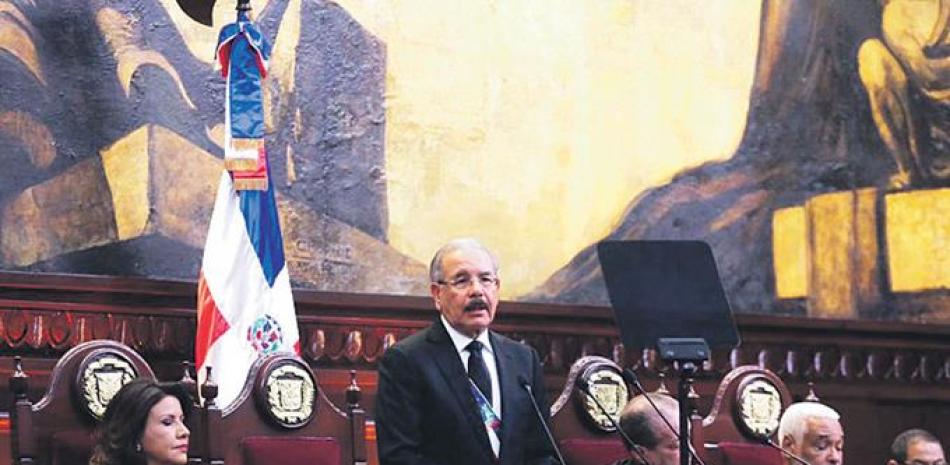 Congreso de la República. Al hablar ante la Asamblea Nacional, el presidente Medina dijo que la reforma de la Ley de la Seguridad Social será un hecho en República Dominicana.