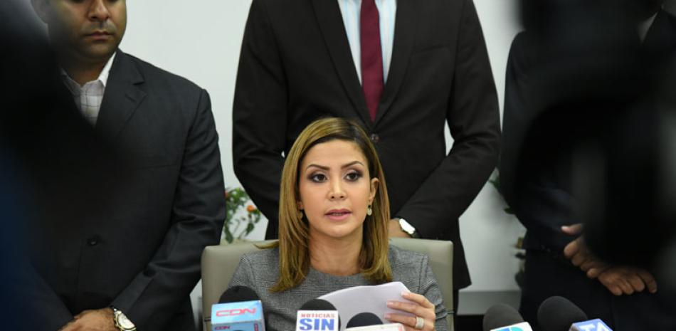 Rosalba Ramos, fiscal del Distrito Nacional, quien dio a conocer los detalles de la acusación, que ha originado nuevo conflicto.