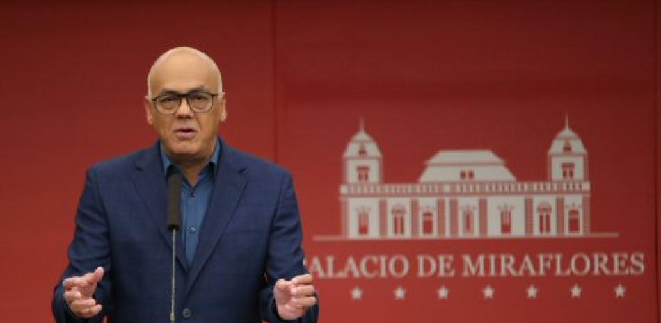 El ministro de Comunicación de Venezuela, Jorge Rodríguez. Foto AP.