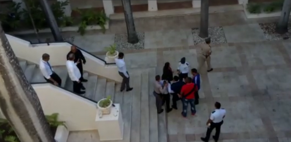 Captura de video del arresto