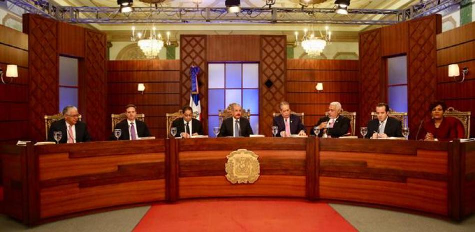El Consejo Nacional de la Magistratura, encabezado por el presidente Danilo Medina, celebró vistas públicas.