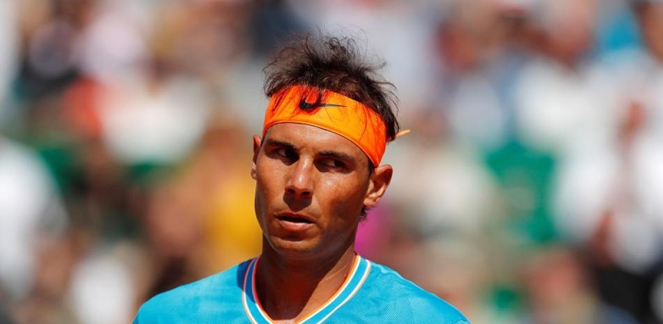 Rafael Nadal reacciona durante el partido ante Roberto Bautista Agut en la segunda ronda del Masters de Montecarlo.