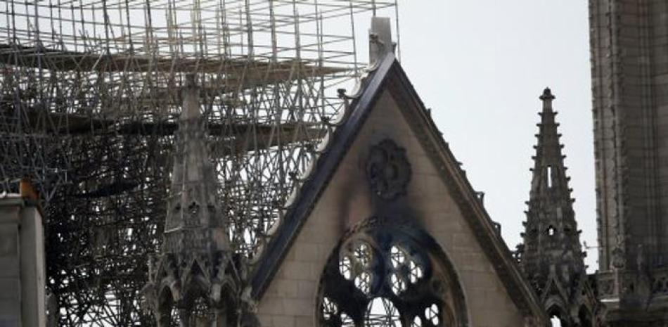La Catedral de Notre Dame luego del incendio / AP