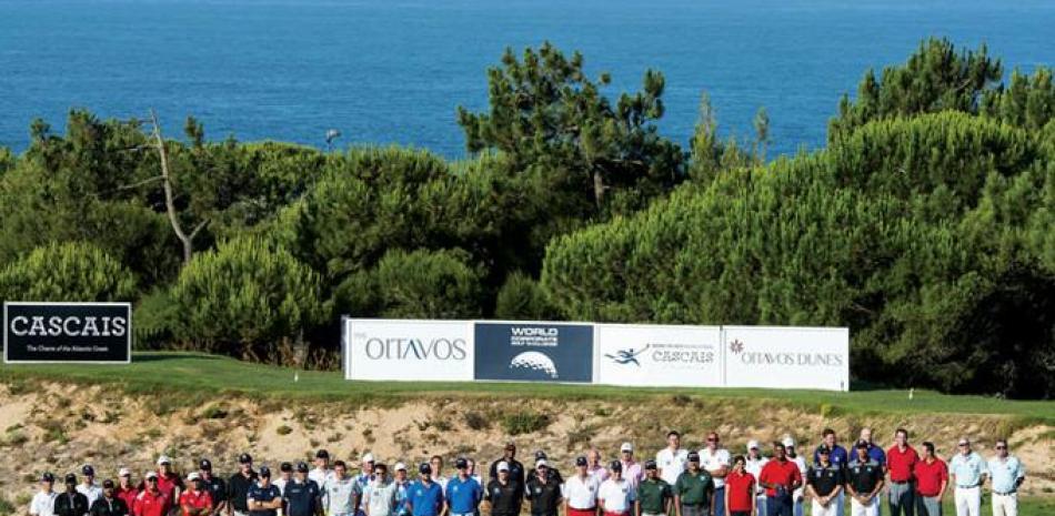 Grupo de jugadores participantes en la edición 2018 del World Corporate Golf Challenge celebrada en Cascais, Portugal.