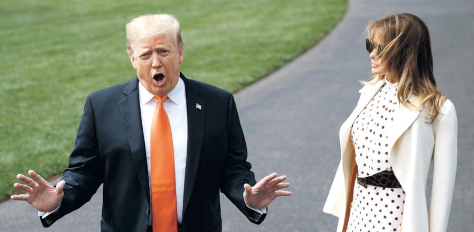 Donald J. Trump y Melania Trump en la Casa Blanca. EFE