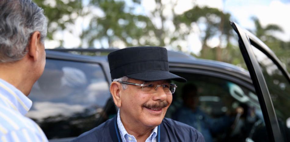 La gorra del presidente Danilo Medina llamó la atención.