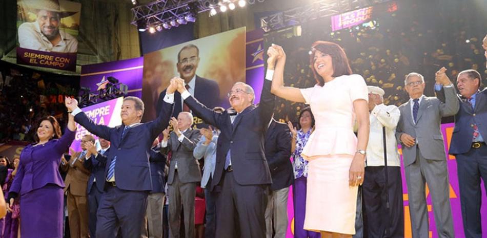 El presidente Danilo Medina ha llevado como vicepresiedenta a Margarita Cedeño en las elecciones de 2012 y 2016.