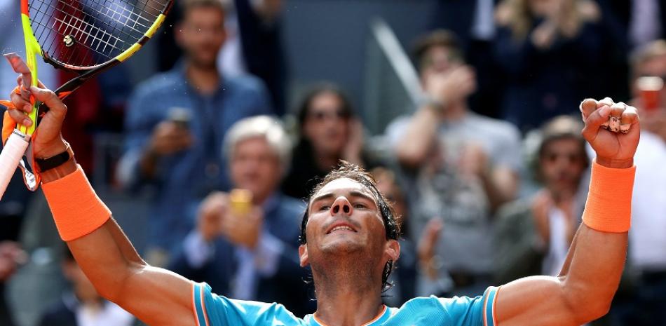 Rafael Nadal celebra su victoria ante el canadiense Felix Auger-Aliassime. AP