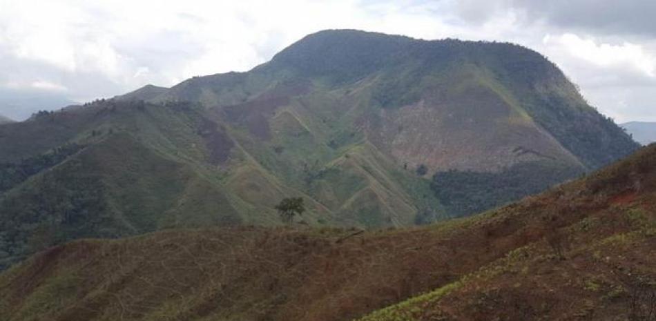 Las fotos, tomadas hace una semana (©Einstein Santana), muestran el grado de deforestación en estas montañas ubicadas en el extremo occidental de la cordillera Central.