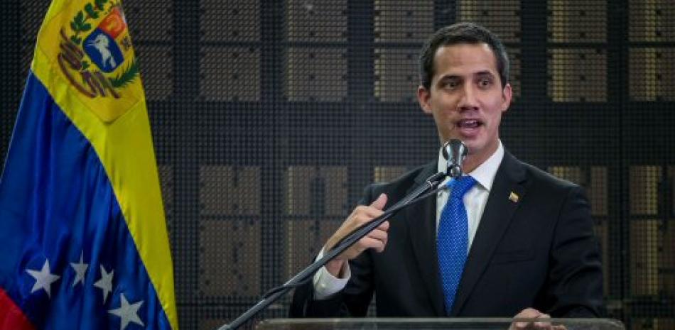 El jefe del Parlamento de Venezuela, Juan Guaidó, participa en un encuentro con profesionales y técnicos este jueves, en Caracas.